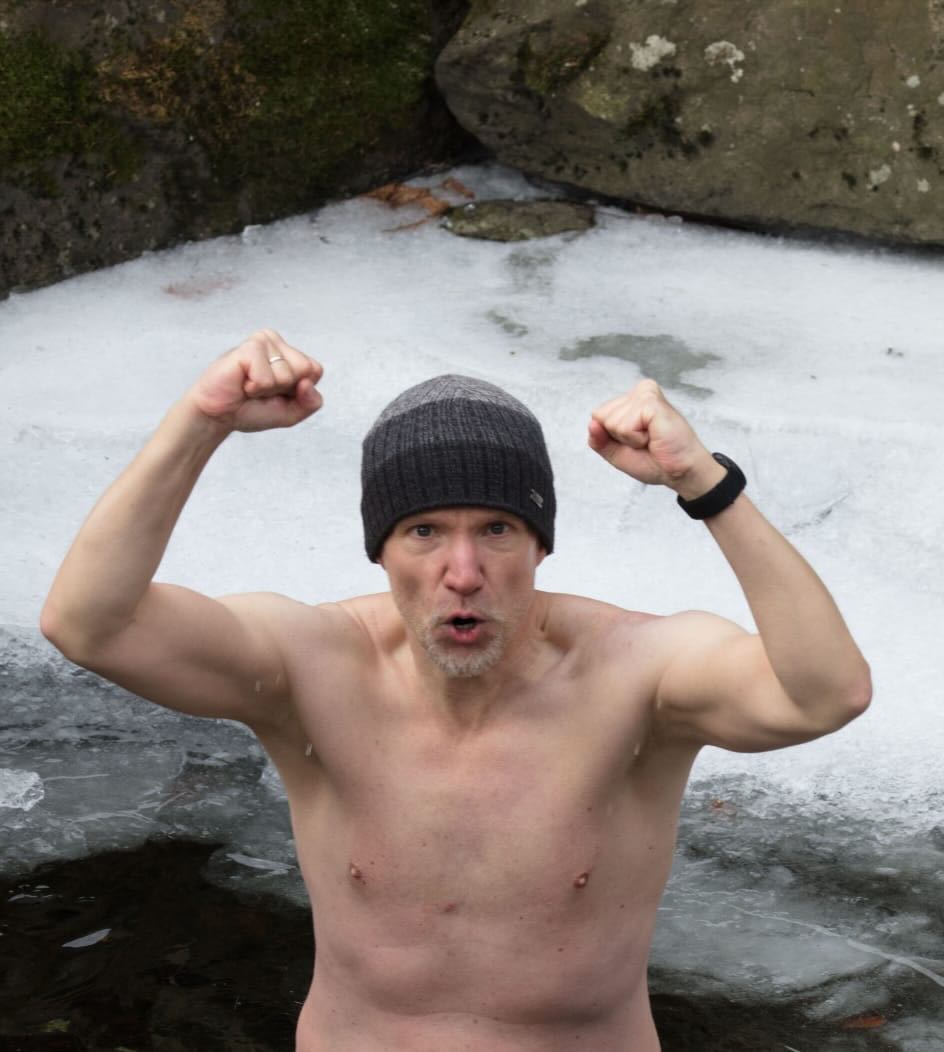 Martin Lippert nach einer Wim Hof Atemsession